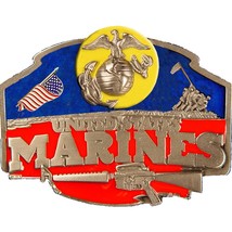 United States Marines Belt Buckle Enamel - £34.50 GBP