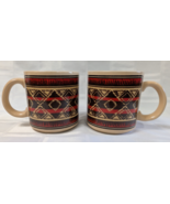 CHAPS RALPH LAUREN COFFEE TEA MUG SET OF 2 AMERICAN HERITAGE PATTERN DES... - $47.98 CAD