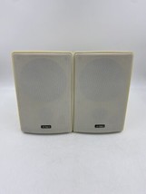 Set of 2 Jensen Cyclone Indoor Outdoor Speakers Model J025W Tested NO HA... - $32.38
