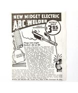 1947 Midget Arc Welder Welding Machine Advertisement Vintage Metalworkin... - €8,58 EUR