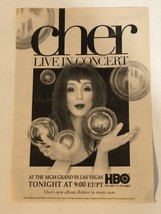 Cher Live In Concert HBO Tv Guide Print Ad  TPA17 - £4.65 GBP
