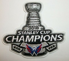 Washington Capitals 2018 Stanley Cup Embroidered Patch~3 1/8&quot; x 3 5/8&quot;~Iron On - £4.10 GBP