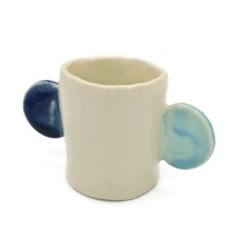 Artisan Ceramic Espresso Cup Handmade, Stoneware Pottery Shot Glass With Handles - £29.78 GBP