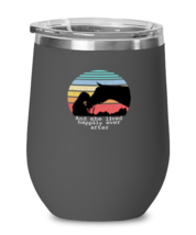 Wine Glass Tumbler Stainless Steel 
 Funny And She Lived Happily Ever After  - £23.68 GBP