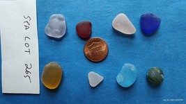 Genuine Lake Ontario Sea Glass Beautiful Assorted lot of 8 pieces 15 gr - £7.07 GBP