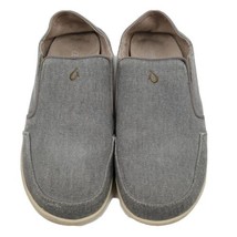 OluKai Nohea Lole Slip on Shoes Men&#39;s Loafers Size 10 Gray 10346-261p - $44.50