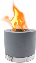 Concrete Tabletop Fire Pit, Smokeless Indoor Smores Fire Pit, Housewarming. - $44.98