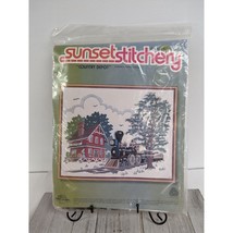 Country Depot Crewel Embroidery Kit Barbra Jennings 1974 Sunset Stitchery #2483 - £11.79 GBP
