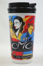 VINTAGE Club Monte Carlo Thick Plastic Travel Coffee Mug - $19.79