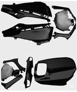 Black Pearl 1987 HONDA CH150 ELITE SCOOTER BODY PANELS CH 150 8 pcs - $4,378.61 MXN