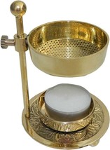 Brass Adjustable Incense Resin Burner Charcoal Free 5.5 Inch - £11.34 GBP