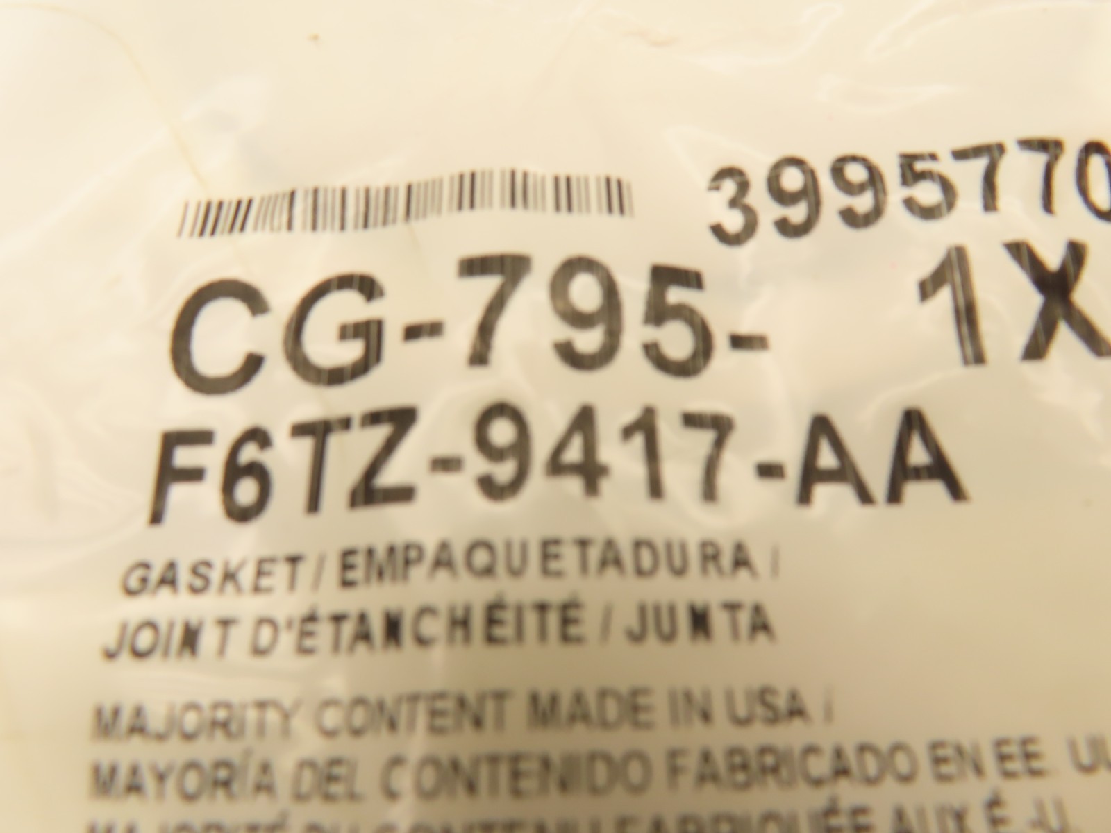 Ford F6TZ-9417-AA HPOP High Pressure Oil Pump Gasket CG-795 Factory Sealed Item image 3