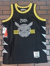 Pokeman-Pikachu Noir Vit Matter Headgear Classics Basketball Jersey ~ Neuf ~ L - $69.89