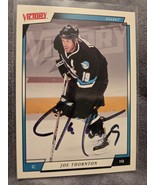 Joe Thornton Hand Signed Upper Deck Hockey Card Autographed San Jose Sha... - $18.00