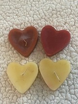 4 Heart Shaped Candles, 1 Does Not Have A Wick - €5,13 EUR