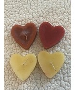 4 Heart Shaped Candles, 1 Does Not Have A Wick - €5,13 EUR