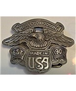 HARLEY DAVIDSON BELT BUCKLE EAGLE PEWTER MOTORCYCLE - £35.85 GBP