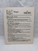 Vintage 1988 Sesame Street How To Play Ernie's Magic Shapes Sheet - $8.31