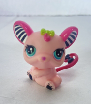 Littlest Pet Shop LPS 2165 Rat Pink Striped Ears Figure Toy Hasbro Authentic - £7.91 GBP