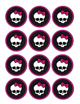 Monster High Edible Cupcake Images - Cupcake Toppers - $9.99+