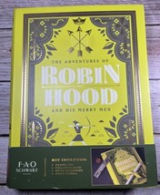 The Adventures of Robin Hood FAO Schwarz Exclusive Book, Pin, Bookmark &amp; Scroll - £20.56 GBP