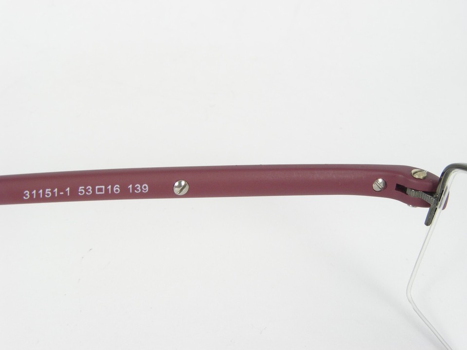 CARPE 31151-1 SAGE /SILVER /BURGUNDY EYEGLASSES GLASSES METAL FRAME 53-16-139mm Item image 9