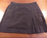 NWOT IZOD BLACK SIDE ZIP SHORT SKIRT SKORT WITH ZIPPER POCKET LADIES 2 S... - $29.50 CAD