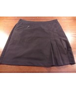 NWOT IZOD BLACK SIDE ZIP SHORT SKIRT SKORT WITH ZIPPER POCKET LADIES 2 S... - $29.50 CAD