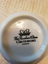 CLAREMONT CREAMER GRAY & RUST FLOWERS GOLD TRIM MADE IN JAPAN image 4