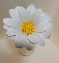 Paper Daisy - Crepe Paper Flower gift or decor - $15.00