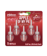 Glade PlugIns Refill Oil, Apple of My Pie, Pack of 5, (.67 Fl. Oz/Bottle) - £22.87 GBP