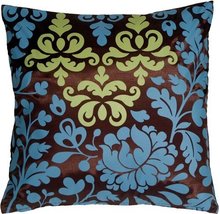 PILLOW DÉCOR Bohemian Damask Red, White and Ocher Throw Pillow - £29.78 GBP