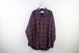 Vtg 90s Banana Republic Mens Large Faded Heavyweight Flannel Button Shir... - £46.35 GBP