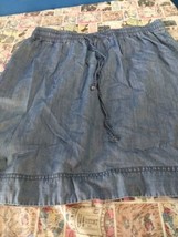 Elle Womens Size 10 Denim J EAN Mini Skirt Pockets Medium Short - $8.00