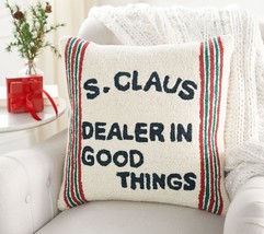 Ebenezer &amp; Co. 20&quot; x 20&quot; Hand Tufted Holiday Pillow - £152.97 GBP