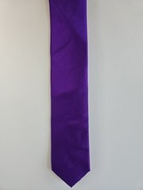 Stafford Performance Purple Solid Pattern Neck Tie, 60% Silk - £6.71 GBP