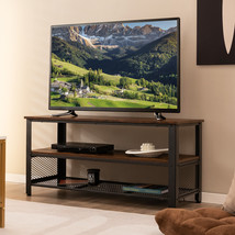 TV Stand 3-Tier Entertainment Center Console Table for 50-Inch Flat Screen TVs - £150.63 GBP