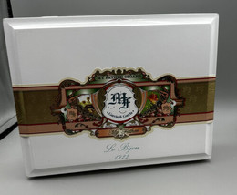 Cigar Box Empty Held My Father&#39;s Cigars Churchill Le Bijou White Lacquer... - $16.79