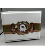 Cigar Box Empty Held My Father&#39;s Cigars Churchill Le Bijou White Lacquer... - £13.17 GBP