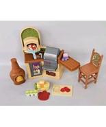 Fisher Price Loving Family Doll House  Outdoor BBQ Grill &amp; Chiminea Fire... - £23.63 GBP