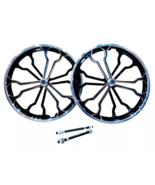Pair of 20&quot; Bicycle Mag Wheels Set 12 SPOKE BLACK FOR GT DYNO HARO any B... - $3,228.02 MXN