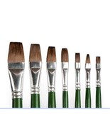 Camel Paint Brush Series 60 - Flat Pony Hair, Set Of 7 - €14,55 EUR