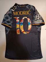 Luka Modric Real Madrid UCL SEN2 Art Match Slim Navy Away Soccer Jersey 2023-24 - £102.26 GBP