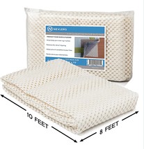 Non Skid Rug Pad 8x10 ft Extra Thick Rug Gripper Premium Non Slip Rug Pads White - £57.84 GBP