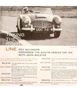 1957 Austin Healy 100 Six Bolster Import Advertisement Autocar Automobil... - £31.66 GBP