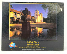 Santa Barbara Mission Jigsaw Puzzle 1000 Piece 27x21 inches Sealed Sunsout - £11.95 GBP