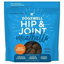 Dogswell Dog Hip &amp; Joint Meatballs Grain Free Beef 14 oz. - £22.06 GBP