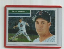 Greg Maddux (Chicago Cubs) 2005 Topps Heritage Chrome Parallel Card #1697/1956 - £7.54 GBP
