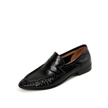 Soft Genuine Leather Women Loafers Shoes Designer Pleated Shallow Comfortable Fl - £94.49 GBP