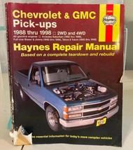 Haynes DIY Automotive Repair Manual Chevrolet &amp; GMC Pickups 1988-1998 - £18.48 GBP